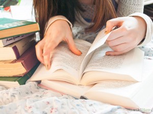 reading book